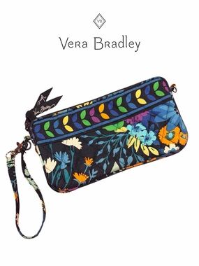 Vera Bradley RETIRED Midnight Blues Wristlet‎